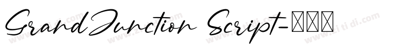 GrandJunction Script字体转换